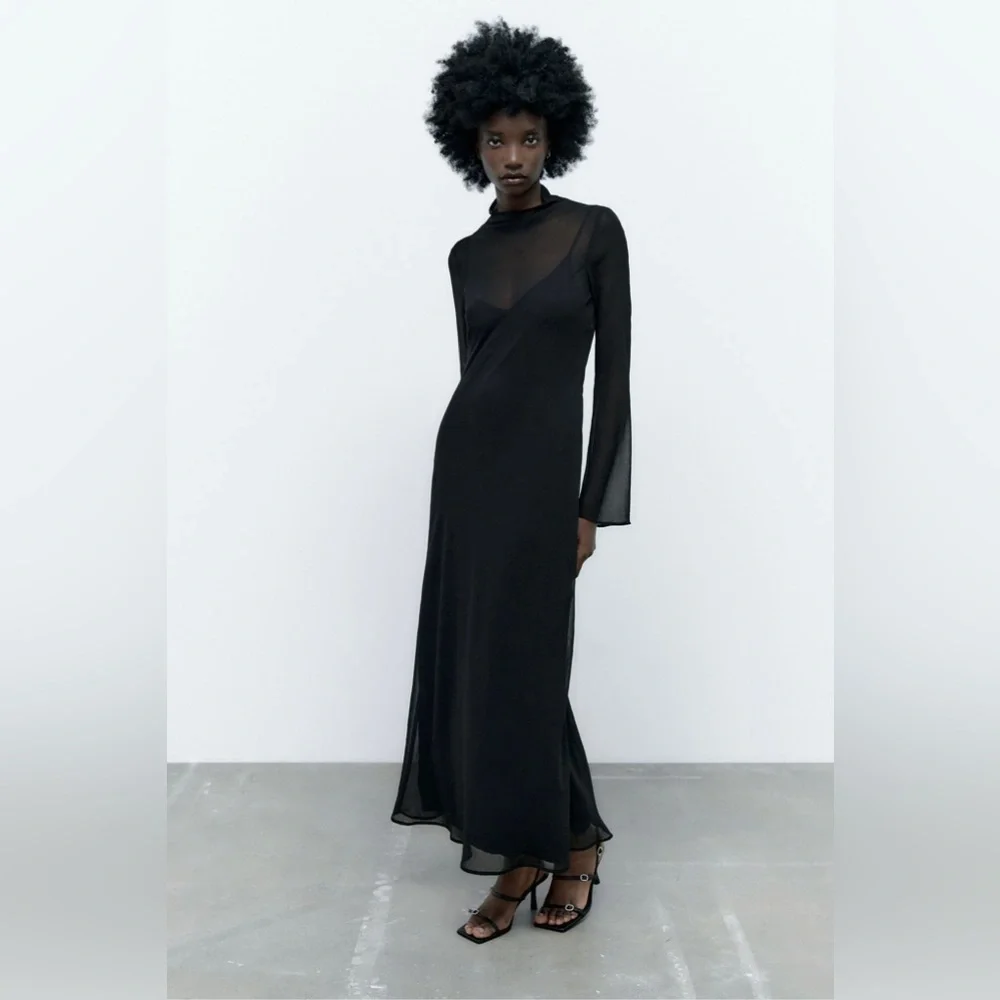 summer flowy midi dress La Divine CD356 Fitted Formal Gown with Long Chiffon Cape Sleeves Exposed  Boning Corset Style with Pleating Details – Mia Bella Couture main image 1